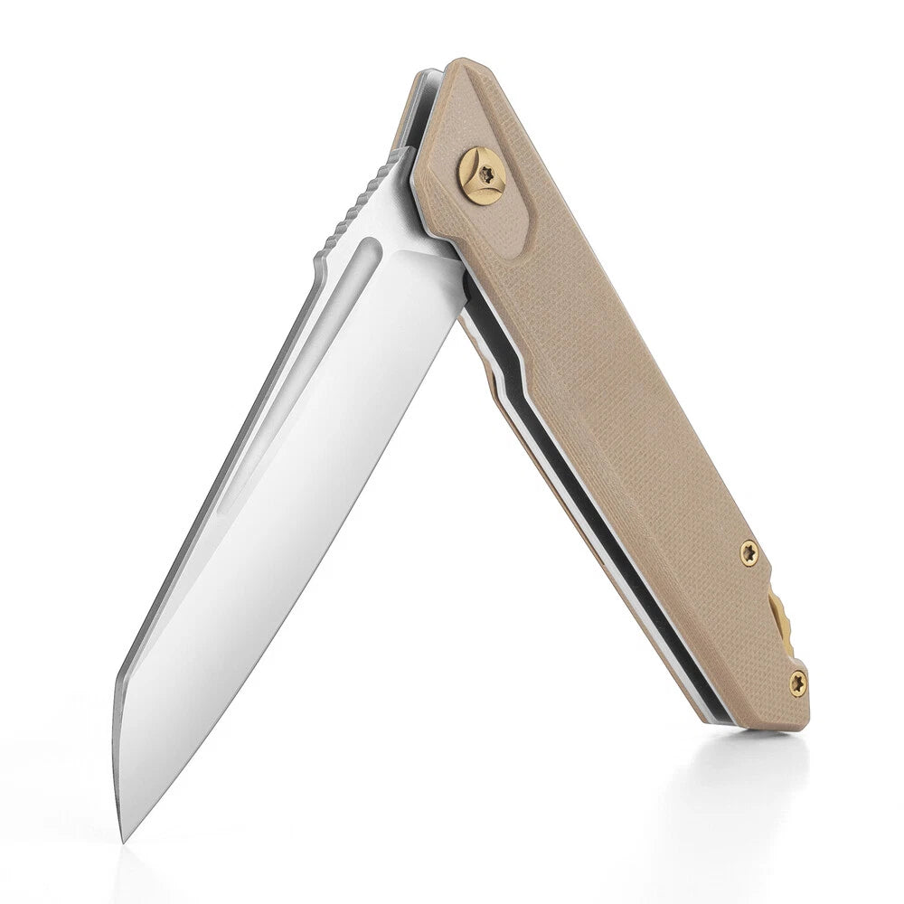 Flissa 4.5" Folding Knife D2 Steel Blades Anti-slip | Built Supply Co