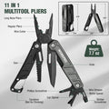 Workpro Multitool-11 In 1 Multitool Pliers Folding Edc Multi Knife