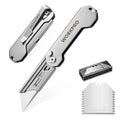 Workpro Folding Utility Knife Box Cutter Quick Open Axis Lock 10