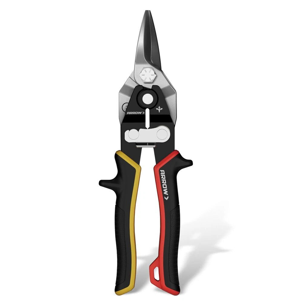 Arrow 8" High Leverage Tin Snips Cr-v Steel Aviation Snips Cutters