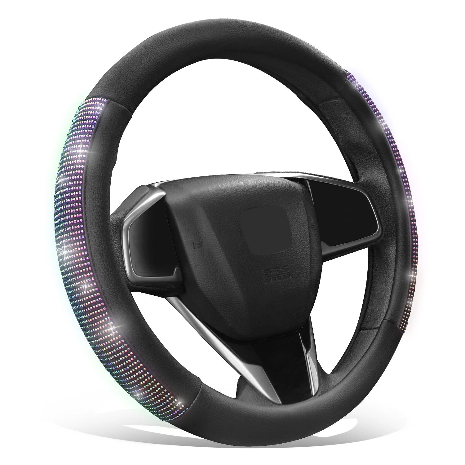 Universal Matte Grain Texture Diamond Side Insert Steering Wheel
