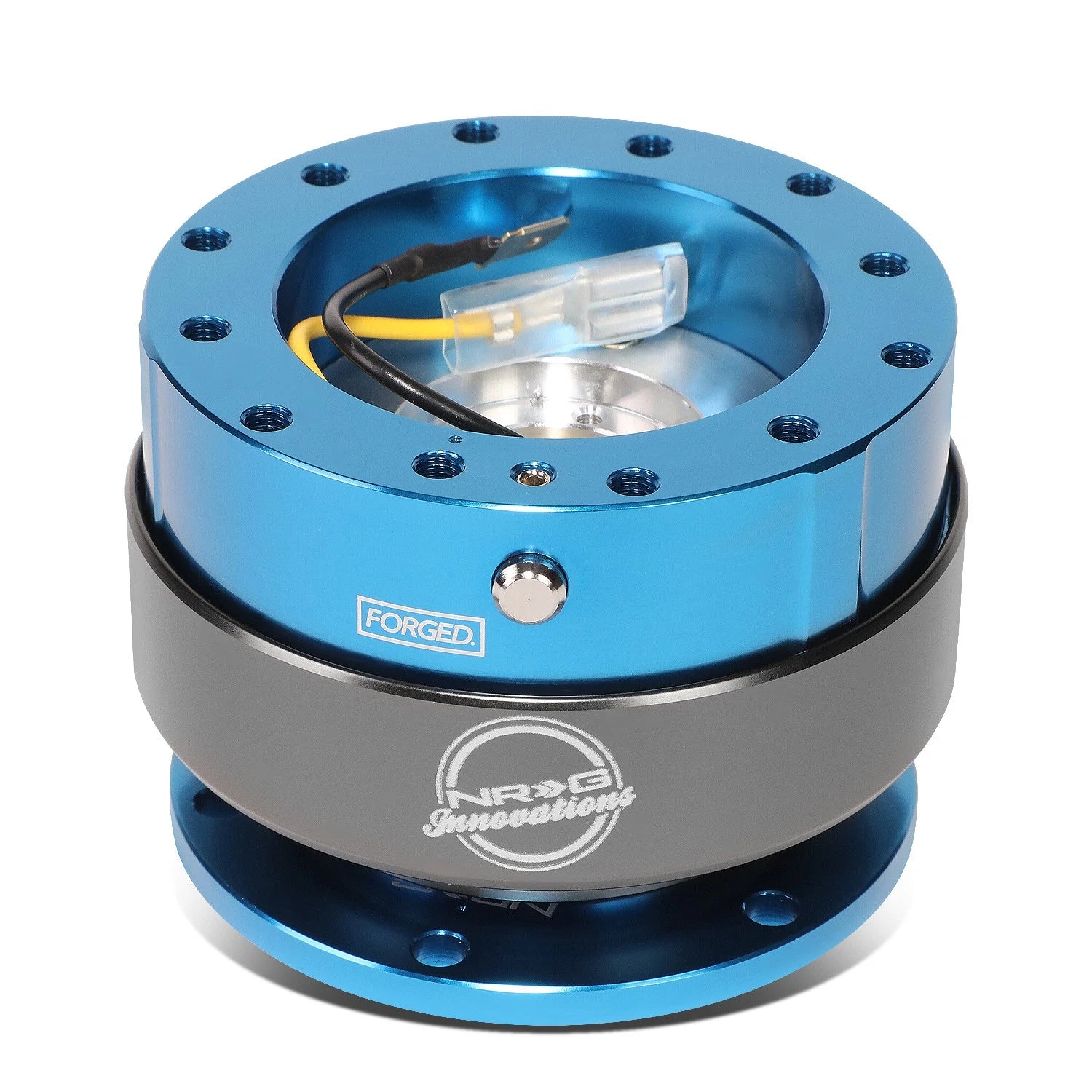 Nrg 6-hole Steering Wheel Blue Quick Release Hub Adapter Gen 2.0