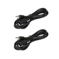 2 Pack 6 Ft Computer Ac Power Cable 18 Awg Foot Cord Psu Supply 3