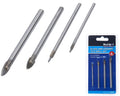 Bluespot 4pc Ceramic Tile Glass Mirror Drill Bit Set by Bluespot
