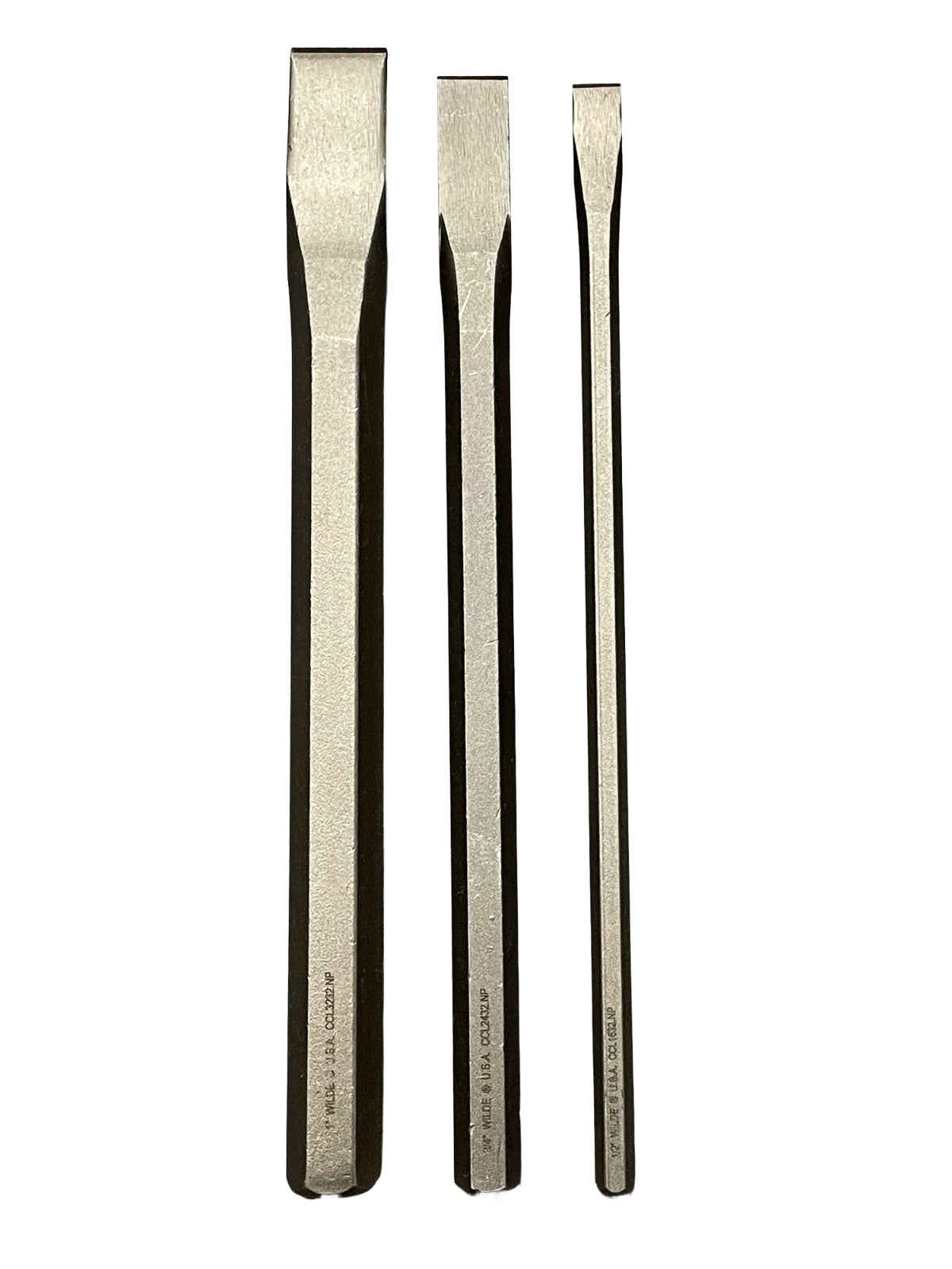 Wilde Tool 12" Extra Long Cold Chisel Set 3pc