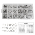 6-24mm 450pc Aluminium Gasket Washer Assortment Oil Sump Plug Seal Ring