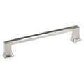 6-5/16" Centers, 7-3/32" Length Polished Nickel Kitchen Cabinet Pull
