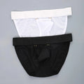 Men Underwear Briefs With Metal Buckle Mesh Fabric And Independent