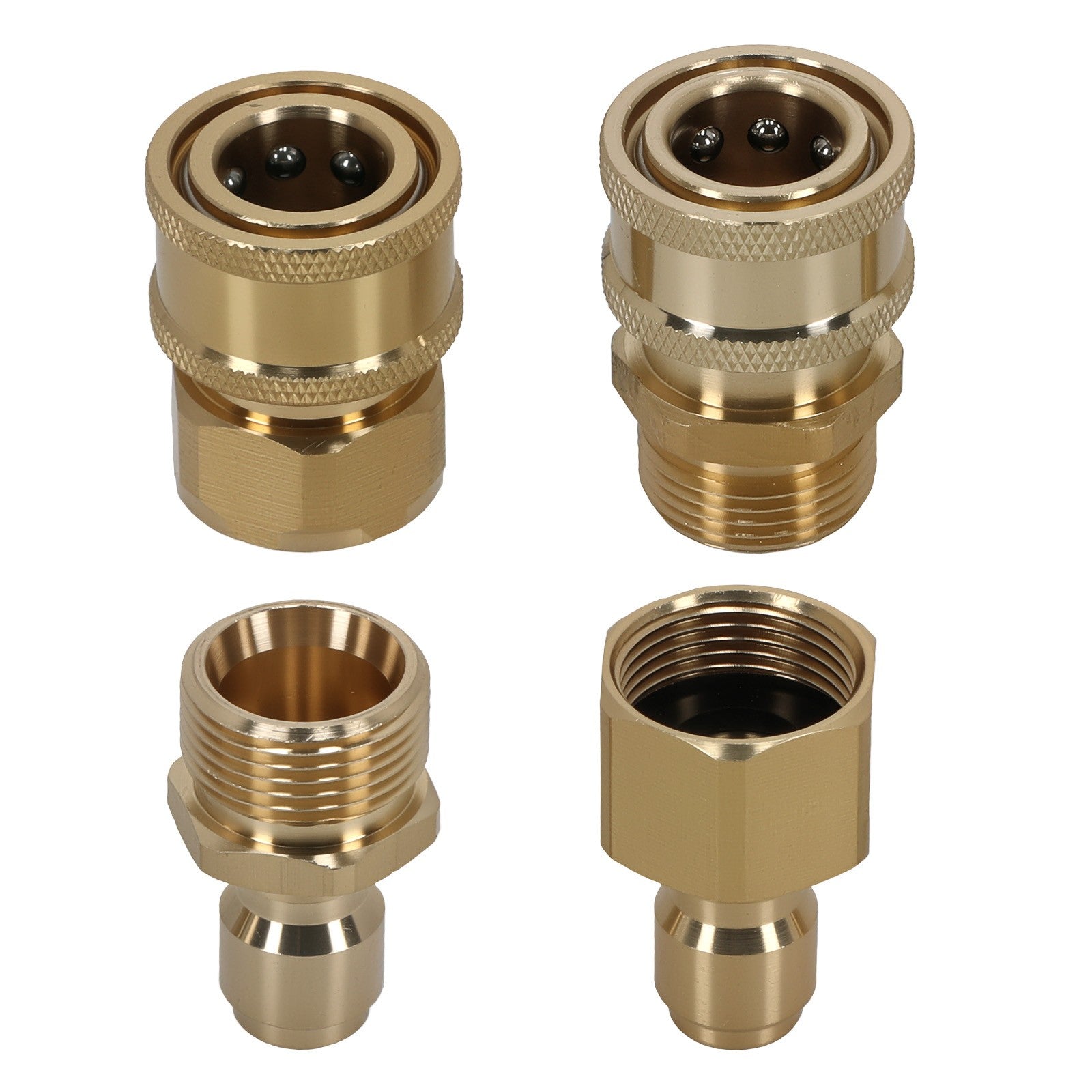 4x Pressure Washer Adapters Set Quick Disconnect Kit M22 Swivel to