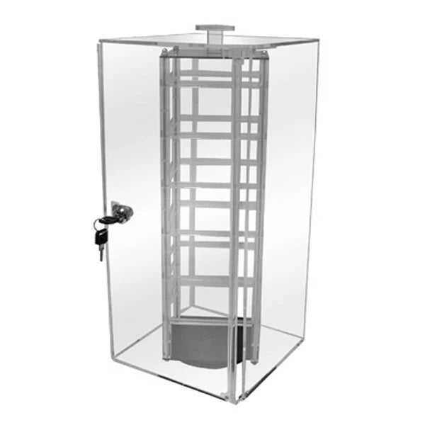 8l X 8W X 18.5h Rotating Revolving Earrings Countertop Display Holds