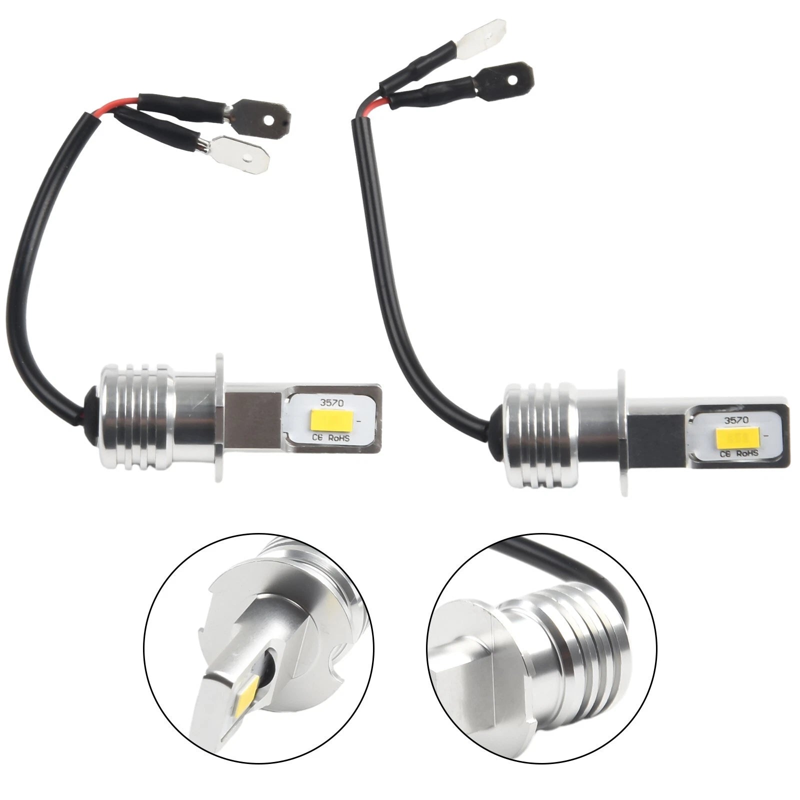 Easy To Use And Install H3 Led Fog Light Bulb Conversion Kit Bright