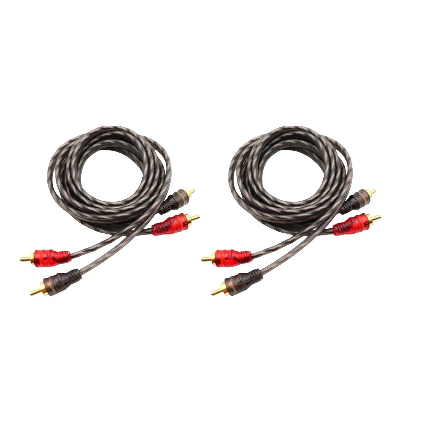 Rca Cables 2 Channel Twisted 4ft Shielded Audio Interconnect Amp Wire