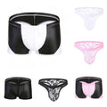 Lace Thong Underwear Men G-string Sheer Pouch Sissy Underpants Size M
