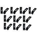 Utility Hooks - Single Slatwall Notch Hook - Black - Pack 25