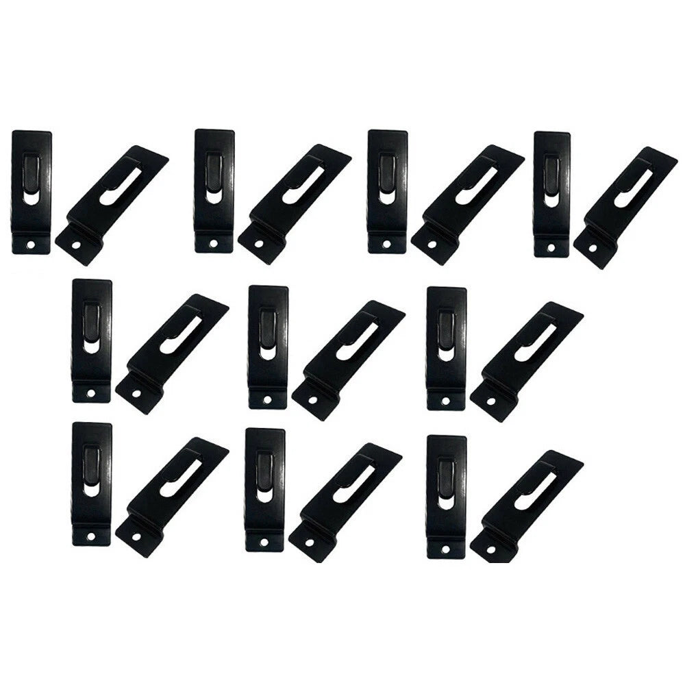 Utility Hooks - Single Slatwall Notch Hook - Black - Pack 25