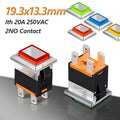 19x13mm Rectangle Push Button Switch 20A LED