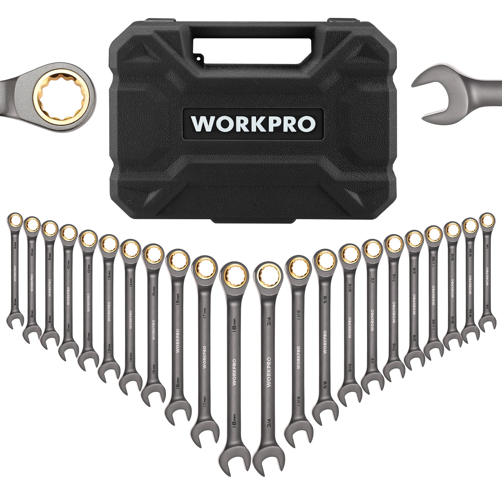 WORKPRO 22-Piece Ratcheting Wrench Set by WORKPRO