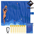 VYLLEY Foldable Beach Blankets 128"x108" Waterproof Sandproof Large Beach Mat US