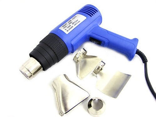 ELECTRIC 2-SPEED 1500W HEAT GUN SET KIT for Strips Paint, Varnish and Lacquer