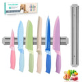 Haushof Kitchen Knife Set W/magnetic Knife Strip Stainless Steel Chef