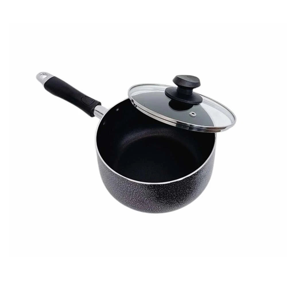 6-3/8" Nonstick Saucepan With Glass Lid, 1.5 Qt Sauce Pan Pot For