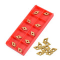10 Pcs DCMT070204 US735 DCMT21.51 Carbide Inserts For Lathe Cutter Turning ToolO