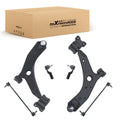 6PCS Suspension Kit for Mazda 3 2007-2009 Lower LH RH Control Arms Tie Rod Ends