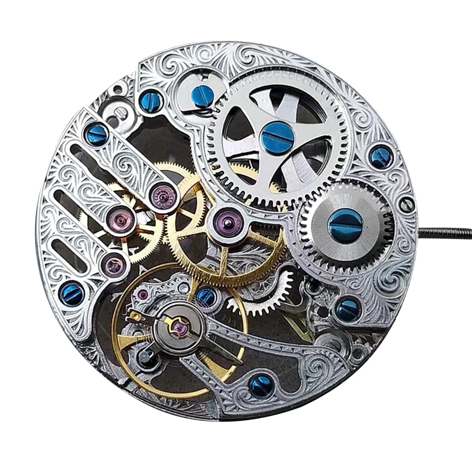 21600bph Skeleton Handwind Manual Watch Movement For Seagull St3620k