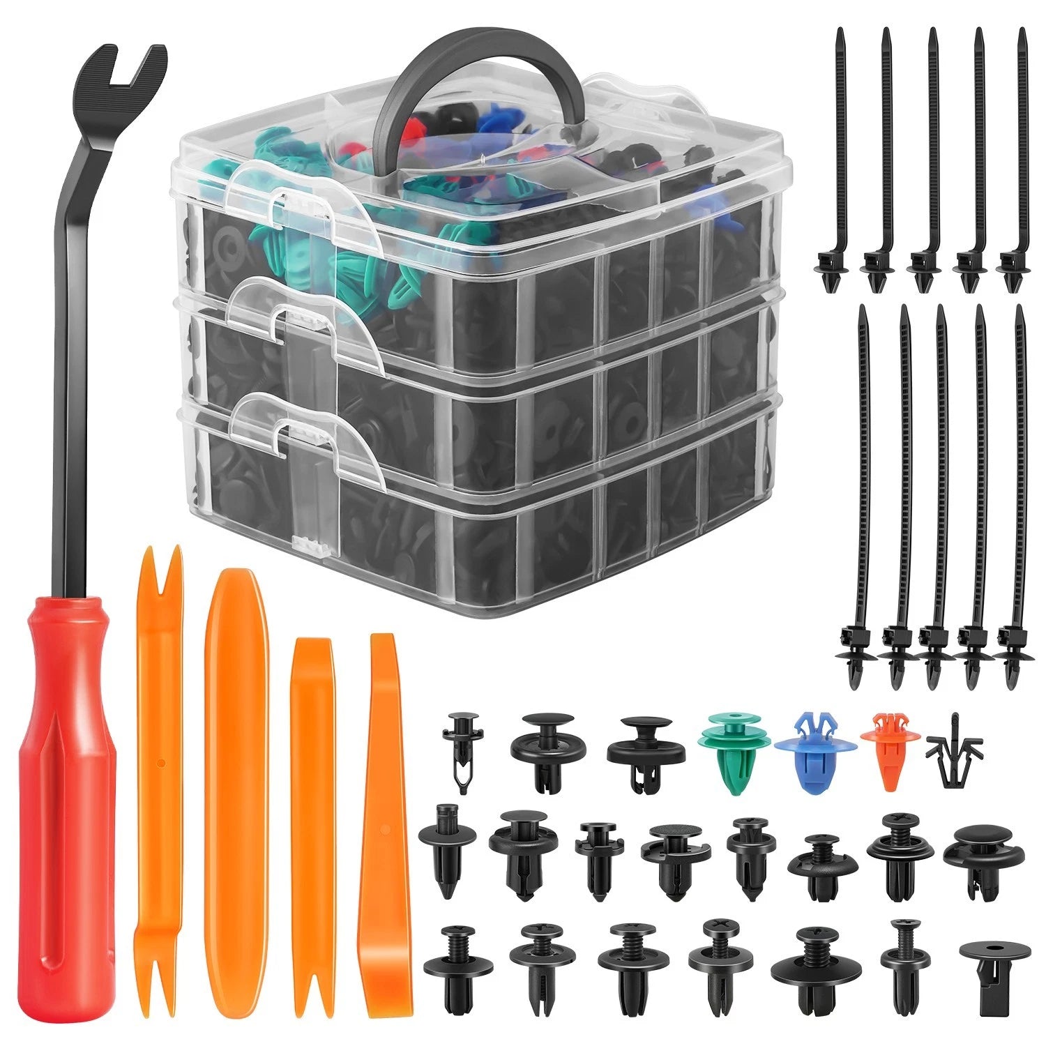 Nylon 635 Retainer Clips + Fastener Removal Tools | Built Supply Co