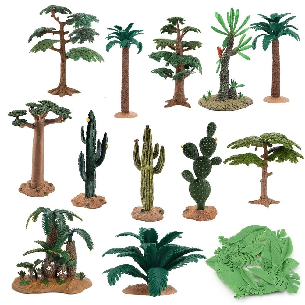 Simulation Tree Plant Model Garden Green Figures Toys Landscape For