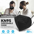 [Black] Kn95 Protective Face Mask 5-layer 95% Pm2.5 | Built Supply Co