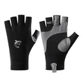 Half Finger Fishing Gloves Uv Protection Non Slip Latex Waterproof