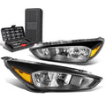 For 2015-2018 Ford Focus Gen3 Pair Black/amber | Built Supply Co