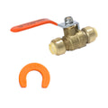 XFITTING 1/2" Push Fit Ball Valve Lead Free Brass