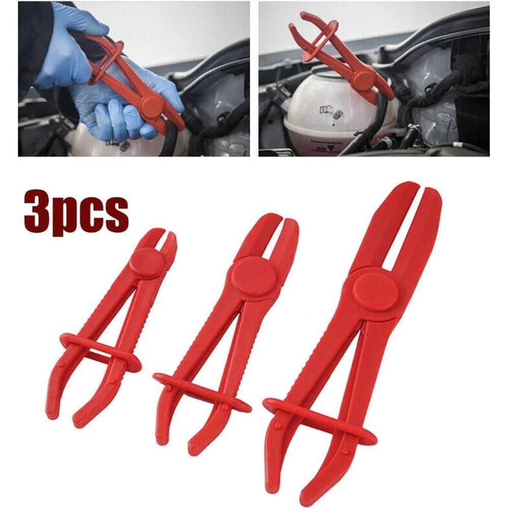 For Car Tube Clamp Pliers Set For Hose Brake Fuel Water Line Repair