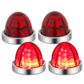 Chrome Red Led Watermelon Starburst Lights Side | Built Supply Co