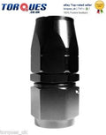 AN-12 Straight Swivel Seal Hose Fitting - Black by Unbranded