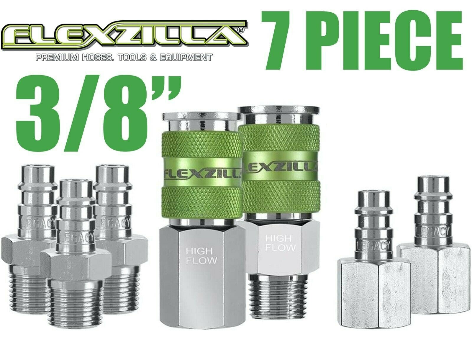 Legacy Flexzilla 10pc High Flow Coupler Set