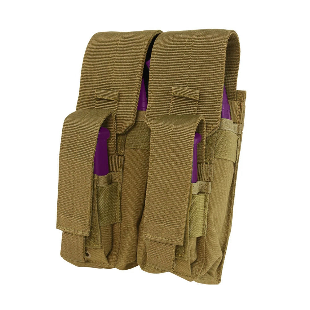 Molle Tactical Pals Double Kangaroo Magazine Mag Pouch Coyote