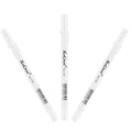 3* 0.8mm White Gel Ink Pen Drawing Art Fine Tip Sketching Painting