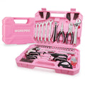 WORKPRO 284pc Pink Household Tool Kit with Socket Set