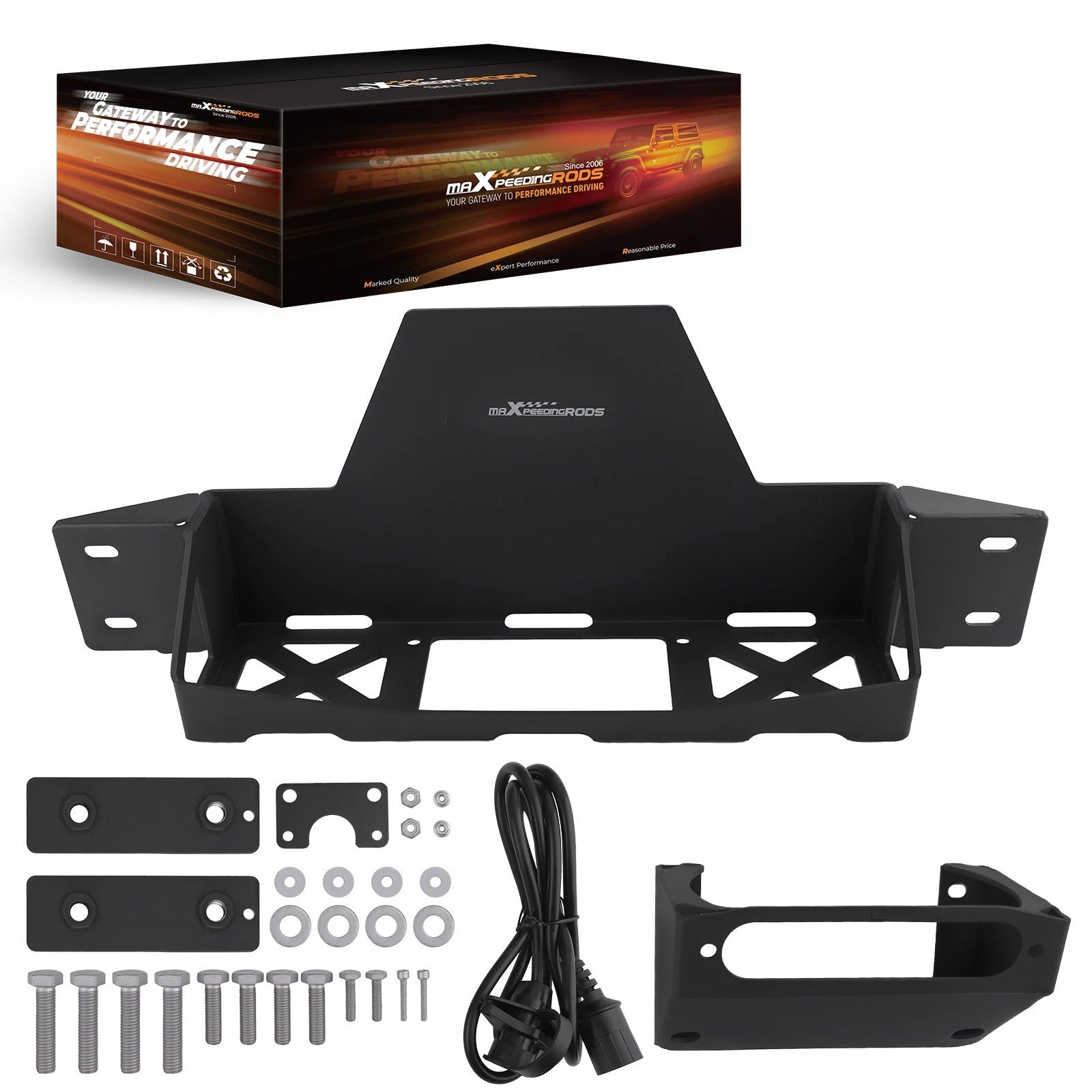 Winch Mount Plate Kit For Chevy GMC K1500 Tahoe/Suburban 88-1999 4WD