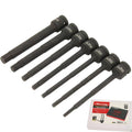 Neilsen 7pc Extra Long Impact Hex Allen Bit Socket Set 1/2" Drive by Neilsen
