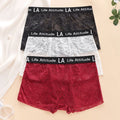Floral Jacquard Lace Underwear For Men Boxer Shorts U Convex Pouch
