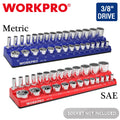 Workpro 3/8" Magnetic Socket Organizer Sae/metric | Built Supply Co