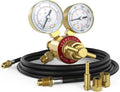 Argon Co2 Regulator with 8.2ft Hose 0-4000 Psi Gauges Gas Welding