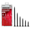 Arrow Drywall Screws Assortment Kit Black Wood Screws Phillips Bugle