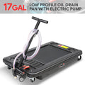 Black 17 Gallon Low Profile Drain Pan With 120V 180W Electric Pump &