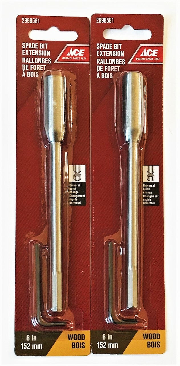 ACE 6" Spade Drill Bit Extensions