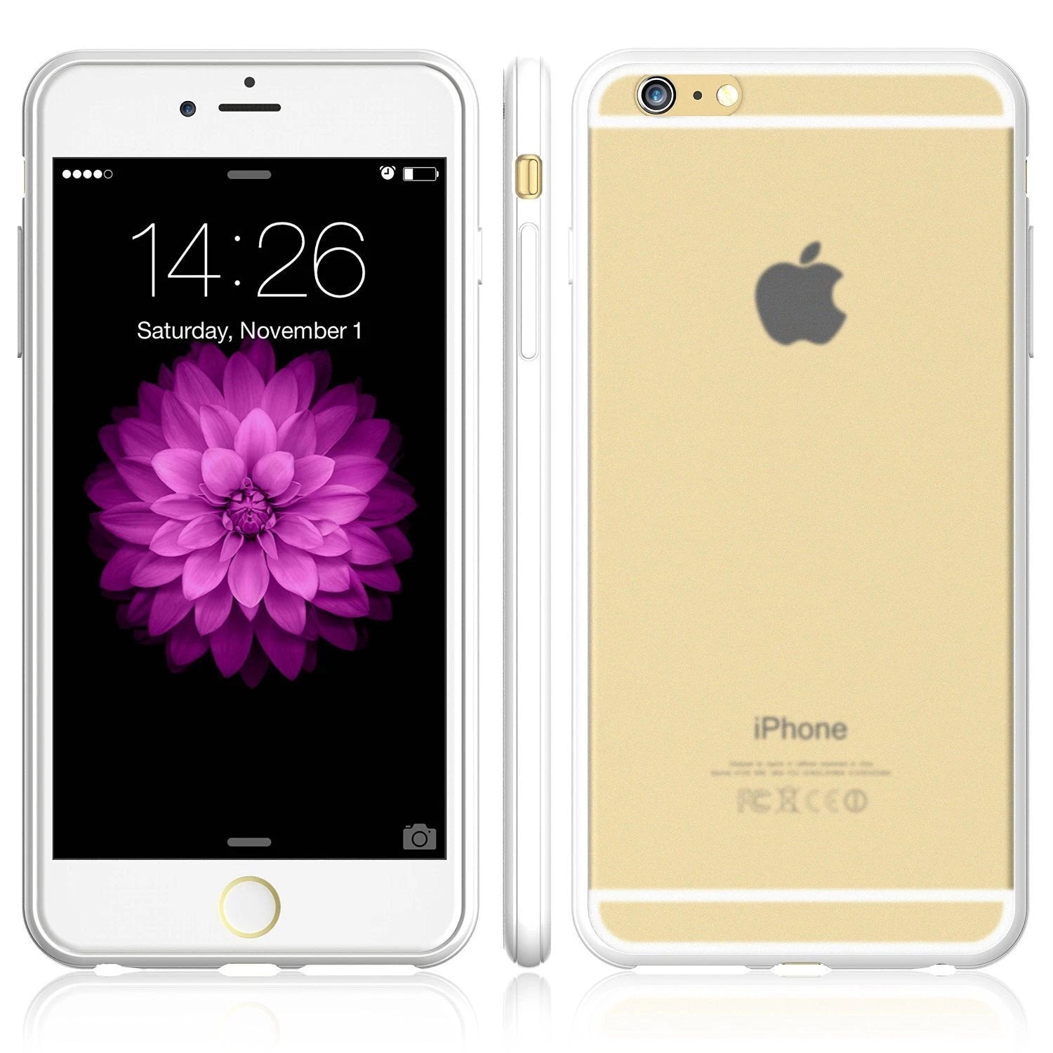 Iphone 6s Plus,6 Plus Case Bumper Case Cover Protective Frosted Clear